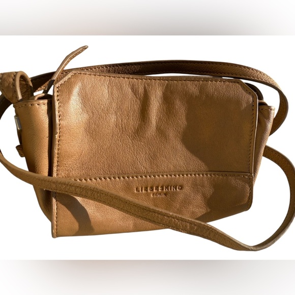 Liebeskind Handbags - Liebeskind mini crossbody Mayne never used Camel Leather Crossbody Bag MINT cond